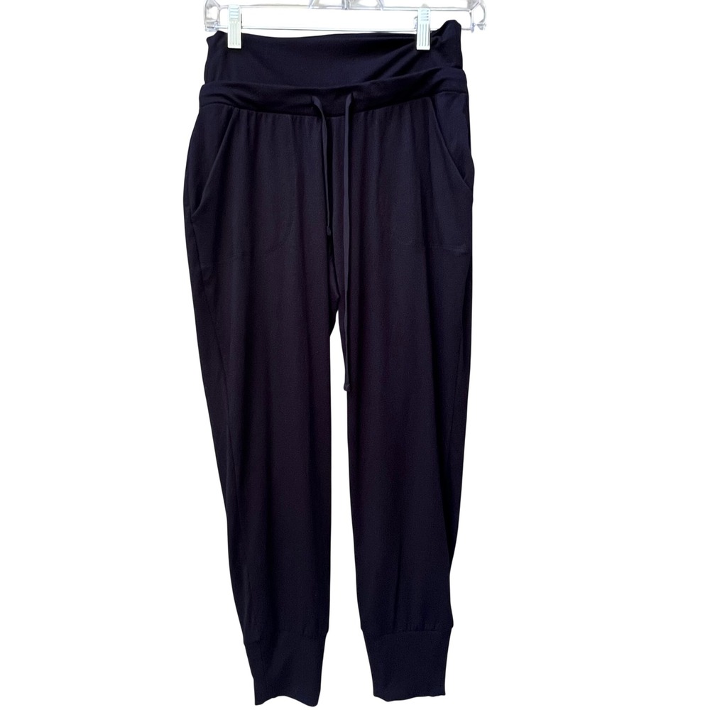 Old Navy Active Go-Dry Joggers Womens Medium Black Drawstring Sweatpants Pockets